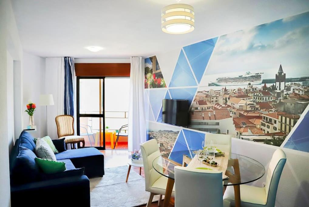 Funchal downtown 5min Marina + 2 bedroom + parking